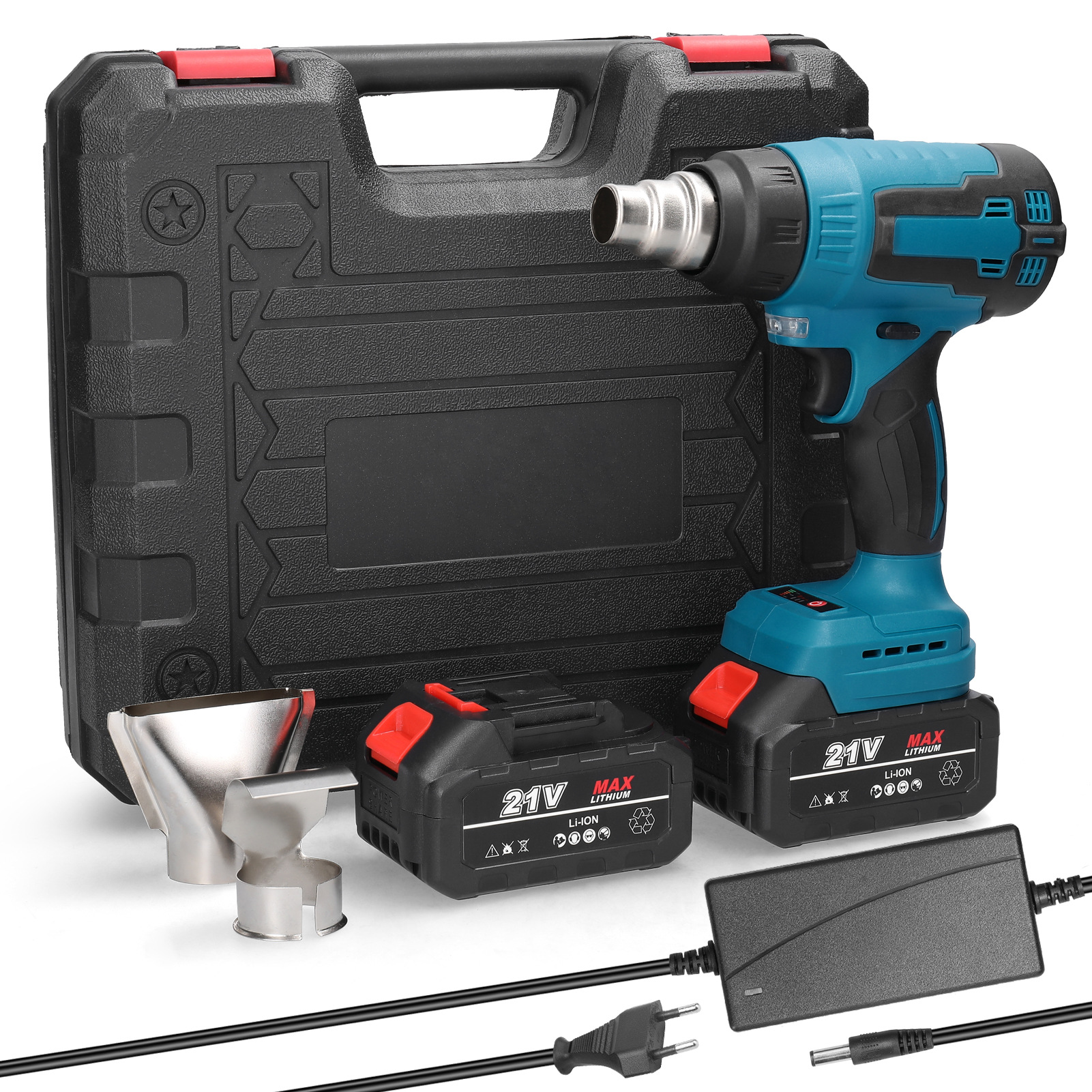 E23545 lithium electric heating air gun, ropeless plastic welding gun, portable high-power heat shrink film, private Item Picture