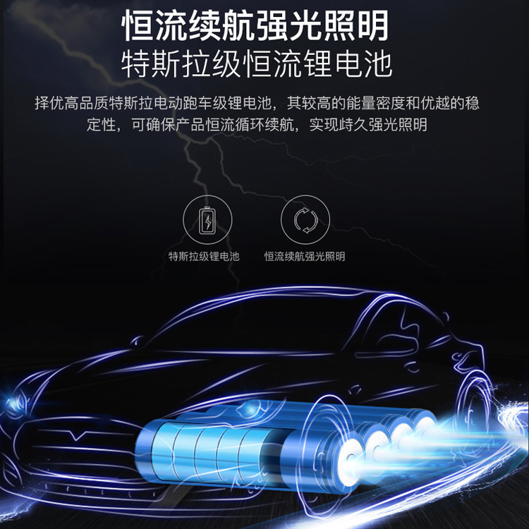 Factory direct sales outdoor high-intensity flashlight, multi-functional USB charging zoom T6, magnetic pen clip at the rear, cob side light Application Scenario