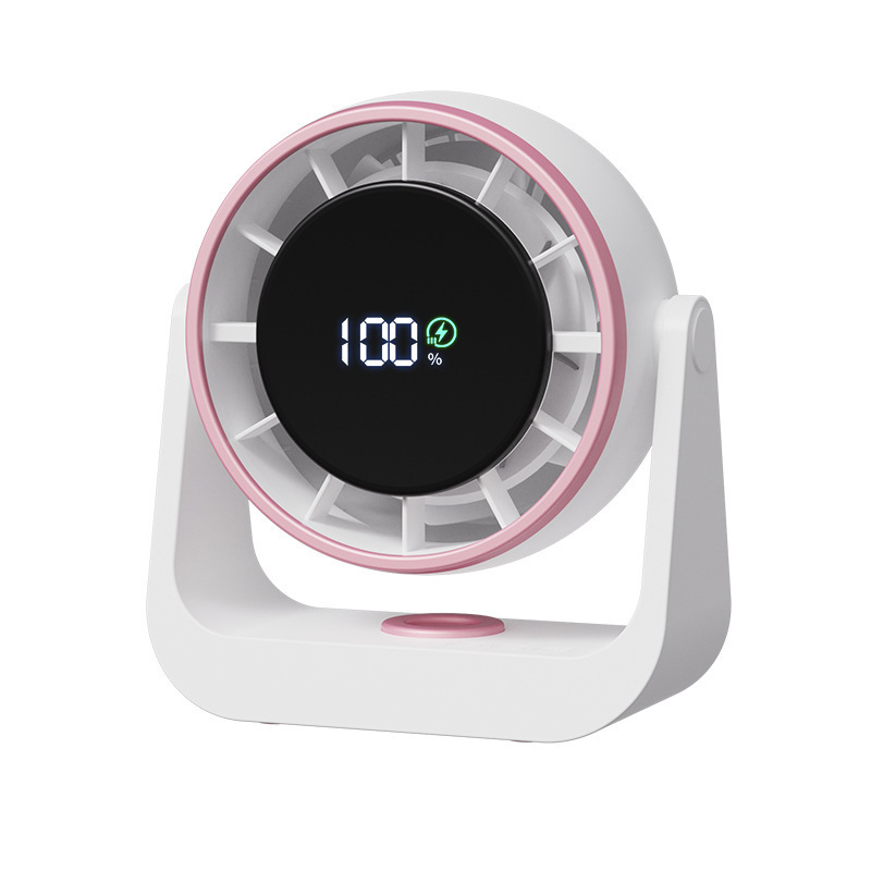 New cross-border high-speed circulating fan, home 100-speed charging, silent desktop turbine small fan, wall-mounted desktop small power Item Picture
