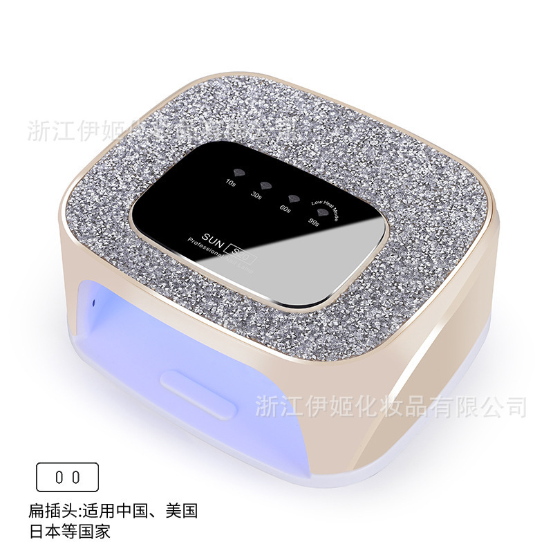168W new S20 rechargeable nail lamp, 36led quick-drying baking lamp, diamond-encrusted high appearance level breathing lamp, battery-powered light therapy machine Application Scenario
