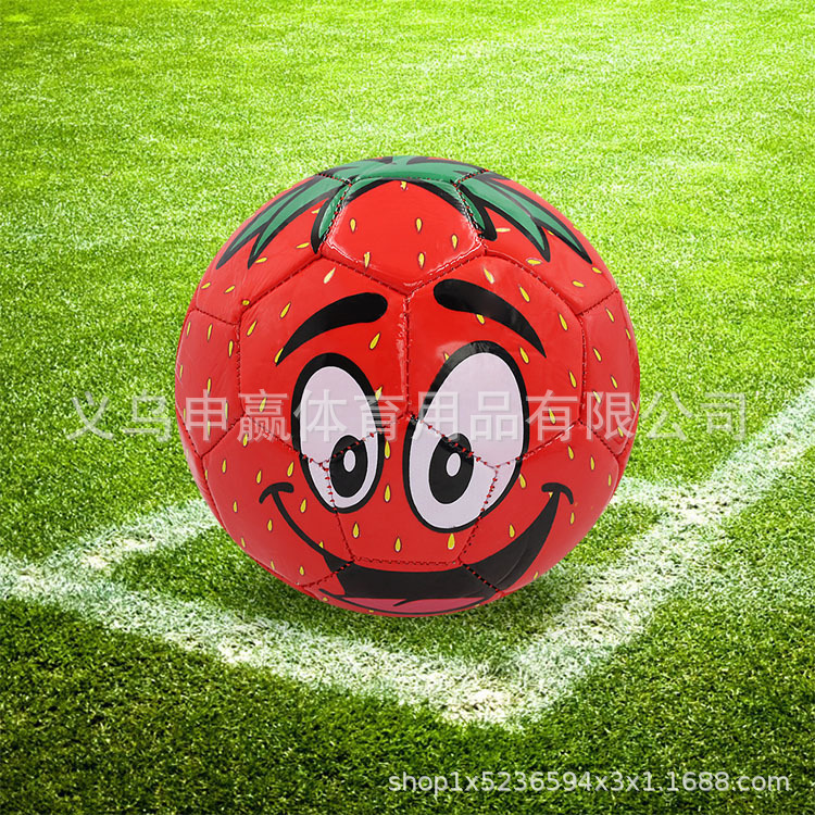 Cross-border new fruit series No. 2 football thickened PVC inflatable machine sewn children's football factory wholesale stock Application Scenario