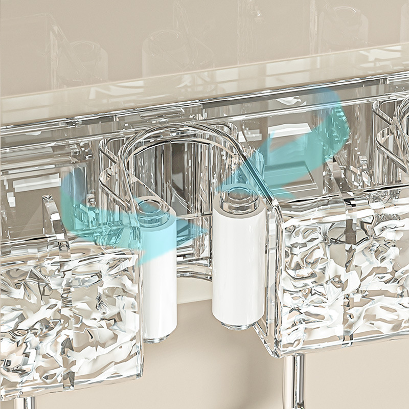Bathroom mop rack without drilling, multi-functional wall-mounted, household bathroom mop rack, storage rack, hook, mop clamp Application Scenario