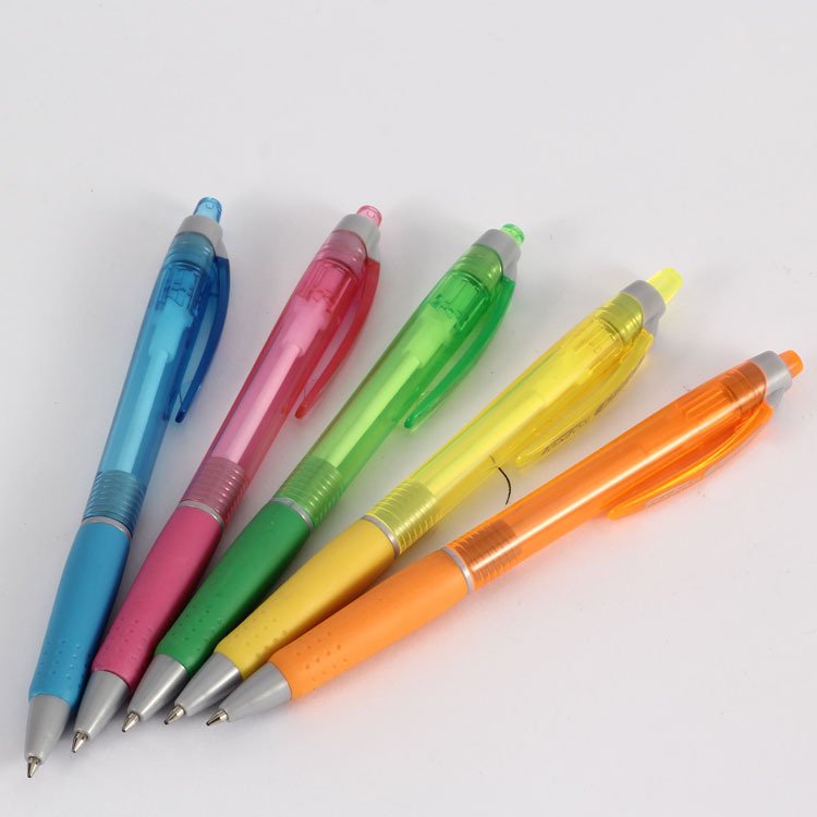 Tianfeng Factory Direct supply advertising Ballpoint pen promotion Gift Plastic Ballpoint Pen 5290 foreign trade color transparent Ballpoint pen details Picture