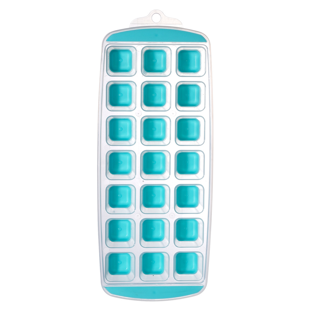 冰块盒/冰块袋/按压式冰块盒/硅胶冰格/冰格硅胶模白底实物图