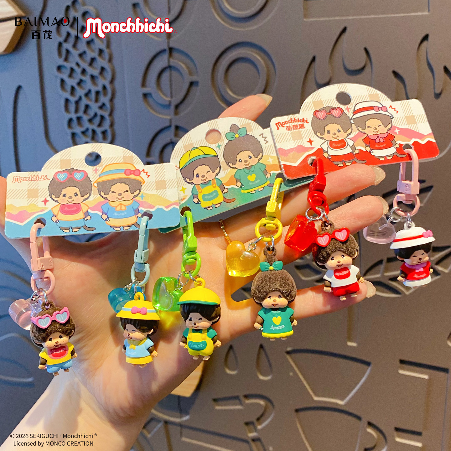 Authentic cute and adorable little Nose flap door buckle series pendant, cartoon student backpack pendant, best friend accessory gift details Picture