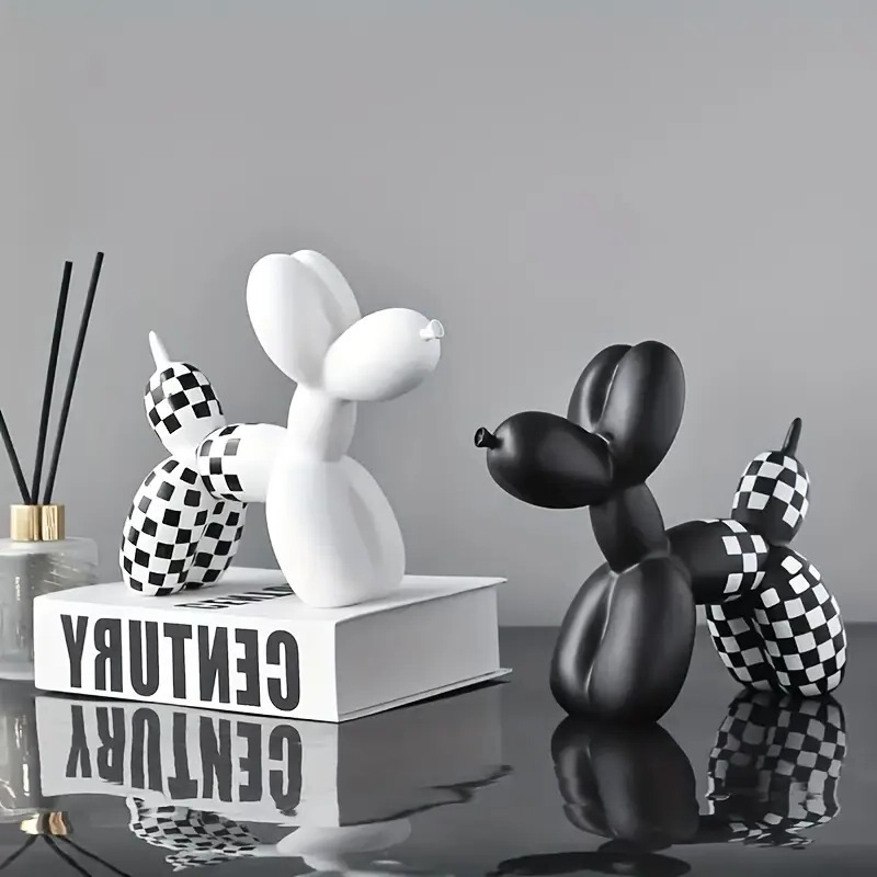 北欧轻奢气球狗网红摆件客厅电视柜儿童房桌面布置创意家居装饰品