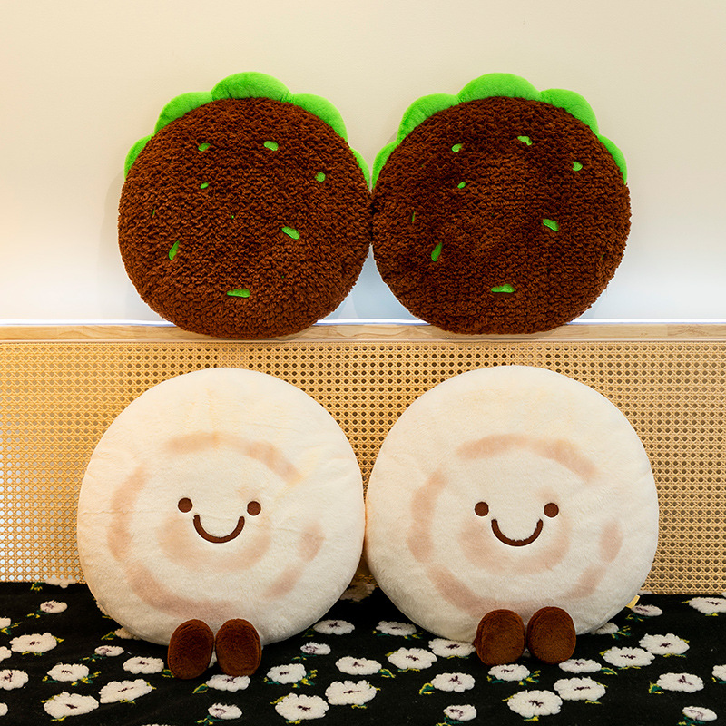 A creative new plush toy for meat sandwiches, a fun and cute meat sandwich doll pillow, is a perfect birthday gift for girls details Picture