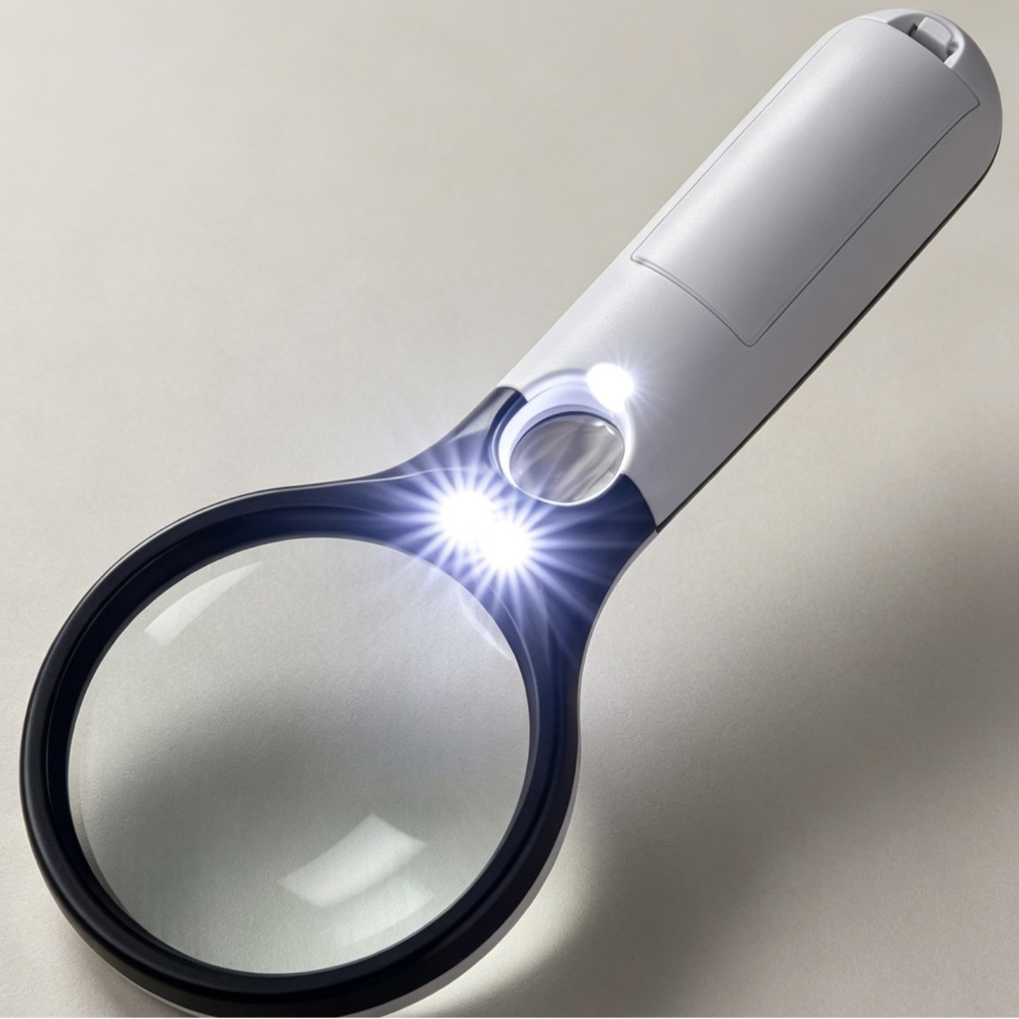 The new best-selling 6902ABLED dual-light magnifying glass, handheld strap master lens, two magnification illumination magnifying glasses Specification image