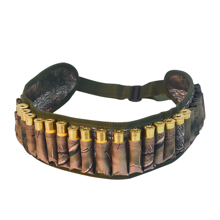 跨境新品户外迷彩30孔子弹带战术腰带CatridgeBelt个性射击腰带 Specification image