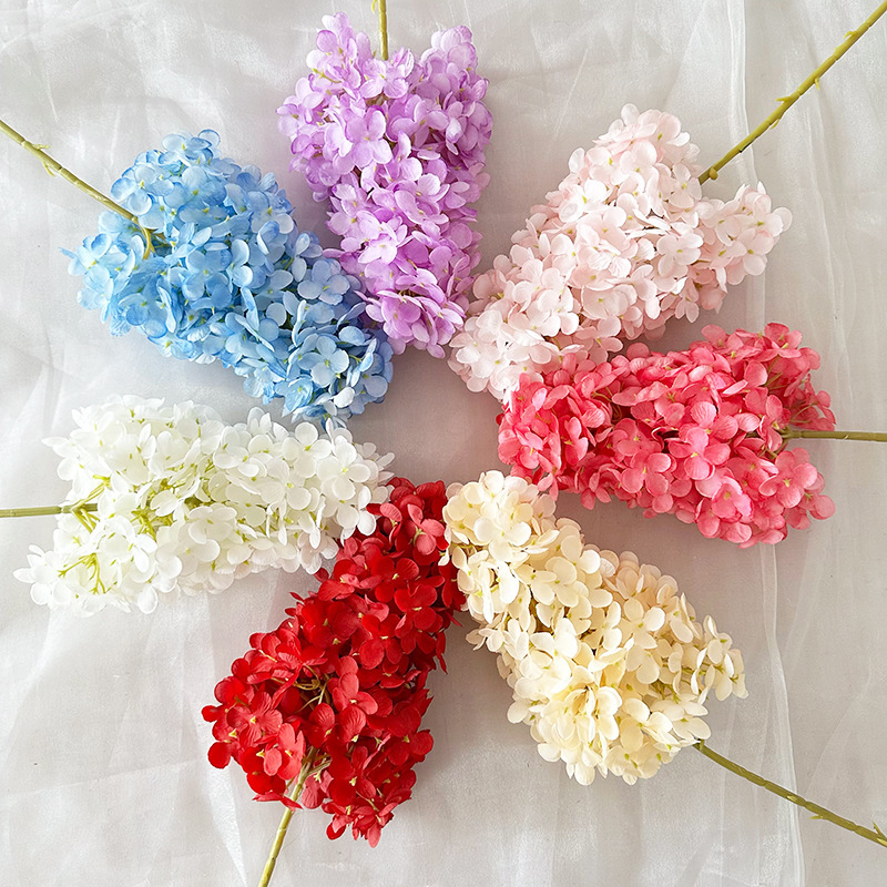 仿真花DIY发饰配件/仿真花/5朵塑膠花/假花/假花批发产品图