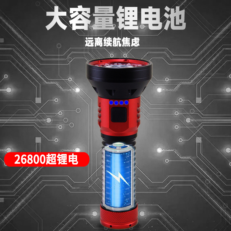 Wholesale of new cross-border product Pailide high-intensity multi-lamp flashlight, high and low beam aluminum alloy long-range white laser flashlight Application Scenario