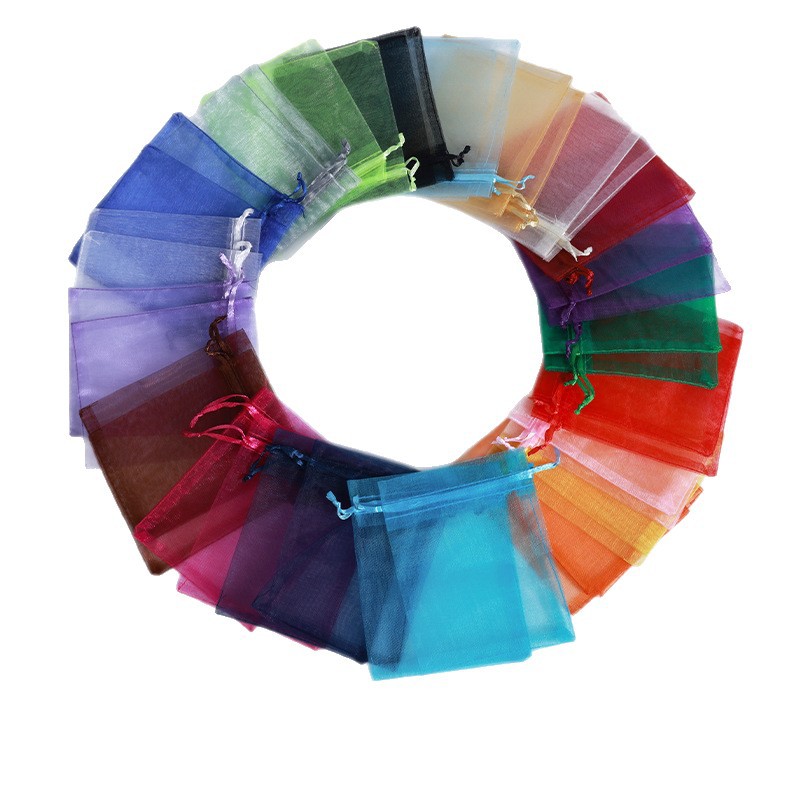 Wedding candy bags are plain and transparent organ-gauze bags with drawstring openings and solid color insect-proof mesh gauze bags. Petal sachet bags are mesh gauze bags Item Picture