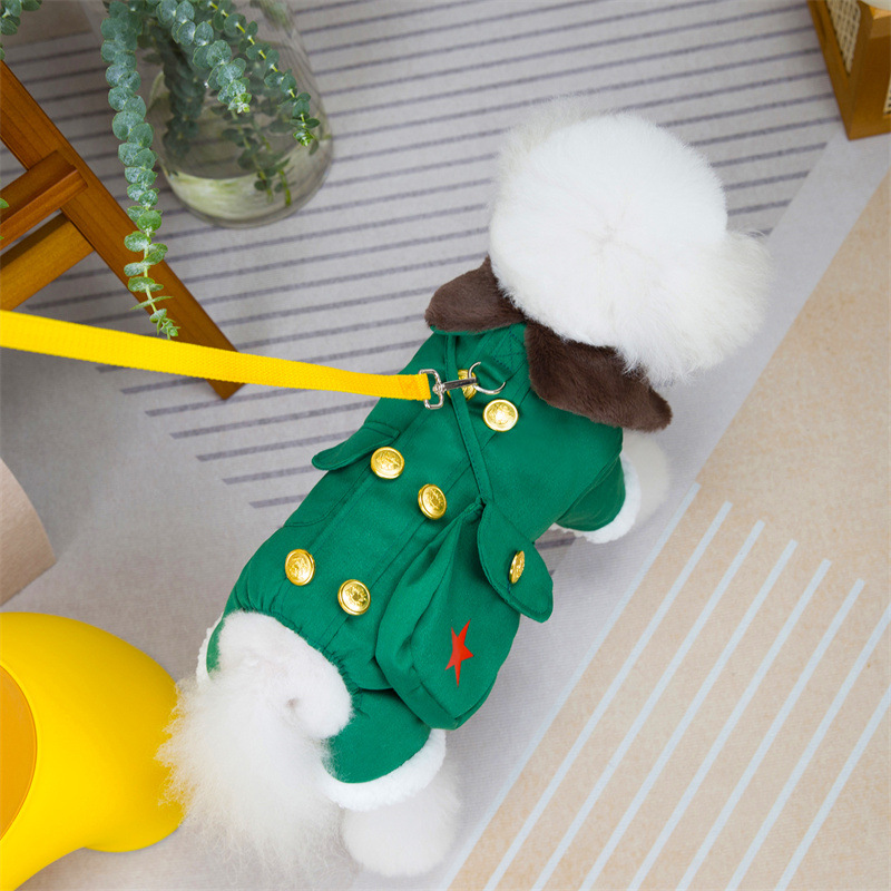 New autumn and winter dog Northeast cold-proof cotton coat, Teddy Bichon, small dog and cat pet clothing manufacturer in stock Application Scenario