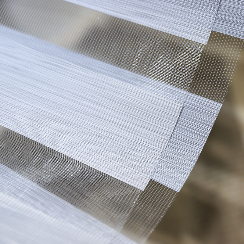Foreign trade imitation linen soft gauze blinds, Venetian blinds, office full and half blackout zebra blinds, sliding and lifting blinds Application Scenario