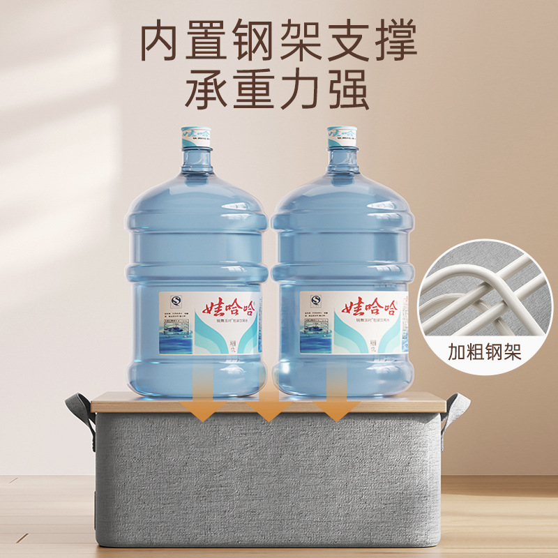 布艺棉麻收纳筐可折叠衣物衣柜收纳盒储物盒桌面杂物收纳整理筐细节图