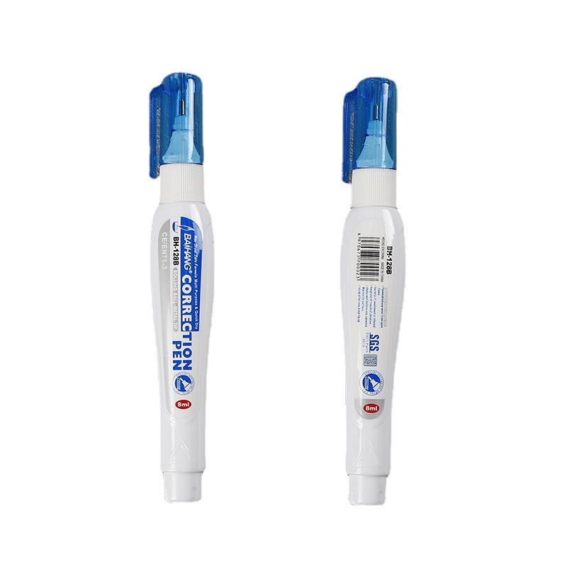 Amazon's best-selling correction fluid correction pen is a white student pen with a steel head. It has strong coverage and dries quickly Item Picture