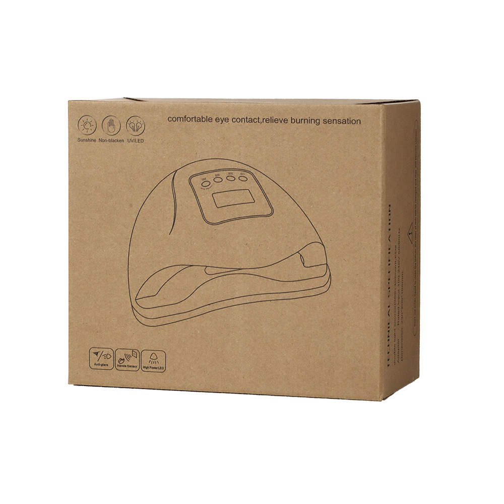 Cross-border nail art lamp, quick-drying phototherapy lamp, 120W high-power induction ultraviolet lamp, no blackening hands, nail salon baking lamp Item Picture