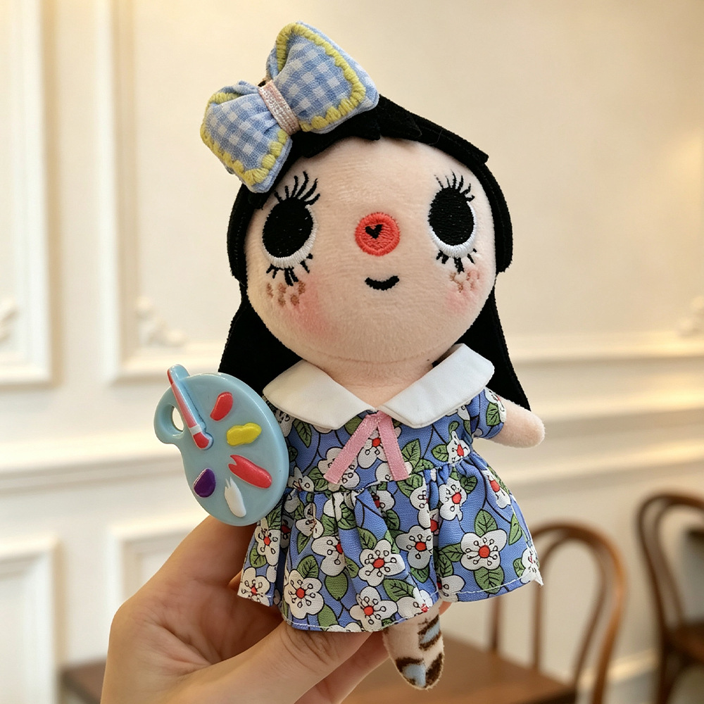 Yuy Xiaoyu plush doll dress Set, super cute YUY Xiaoyu fresh floral dress set doll dress Specification image