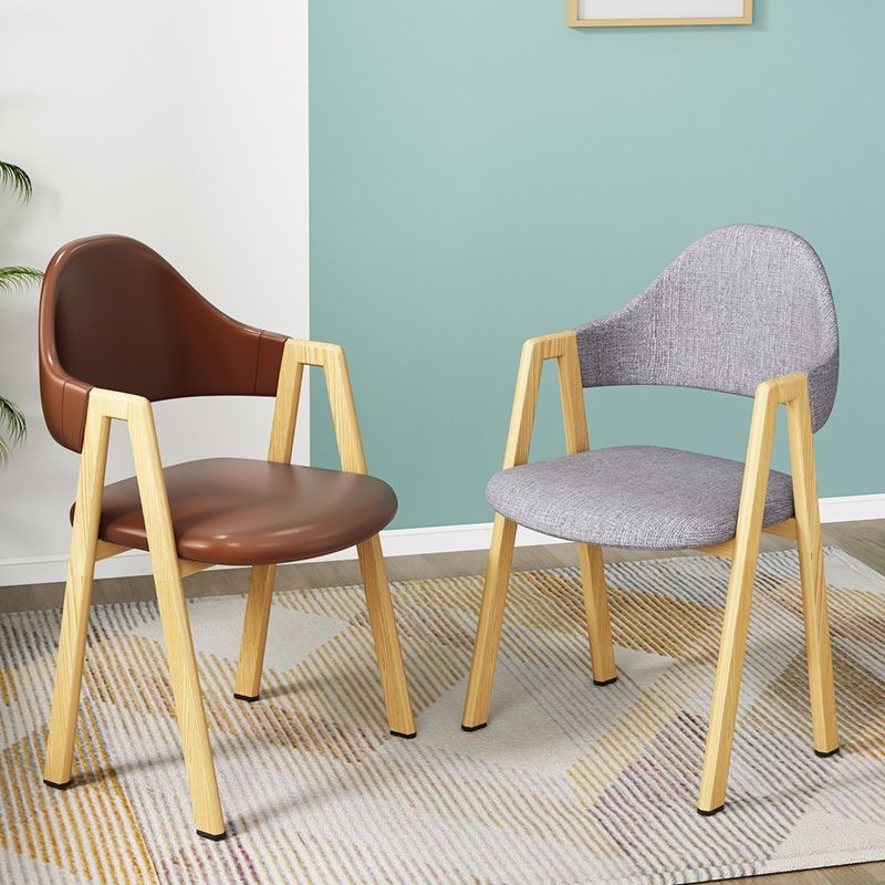 Star Nordic dining Chair, modern and simple chair backrest, ins popular coffee restaurant A-line chair, casual bedroom stool, home use Specification image
