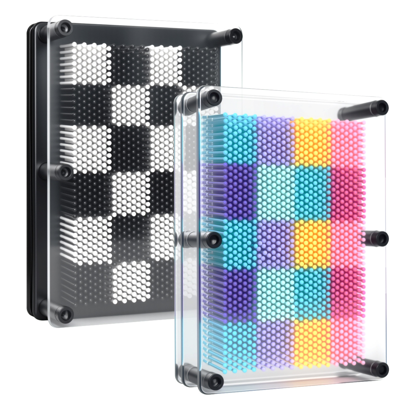 玩具爆款网红跨境电商2025新款方格立体百变针画手模儿童益智玩具