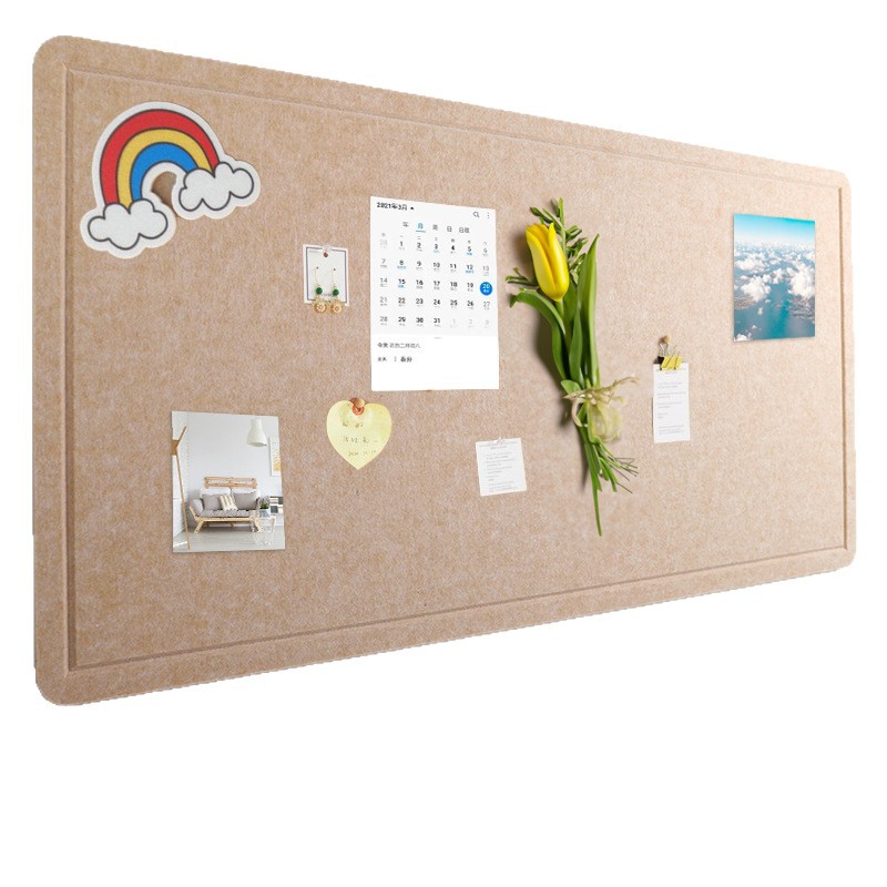 ins风毛毡板照片墙创意背景板墙贴墙展示板墙面宿舍留言板面装饰白底实物图