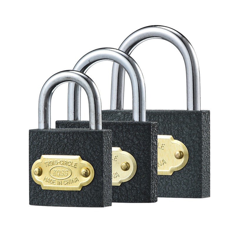 Factory direct supply grey lock gate, grey iron padlock, 38 padlock, power meter box lock, durable Pujiang padlock wholesale Item Picture