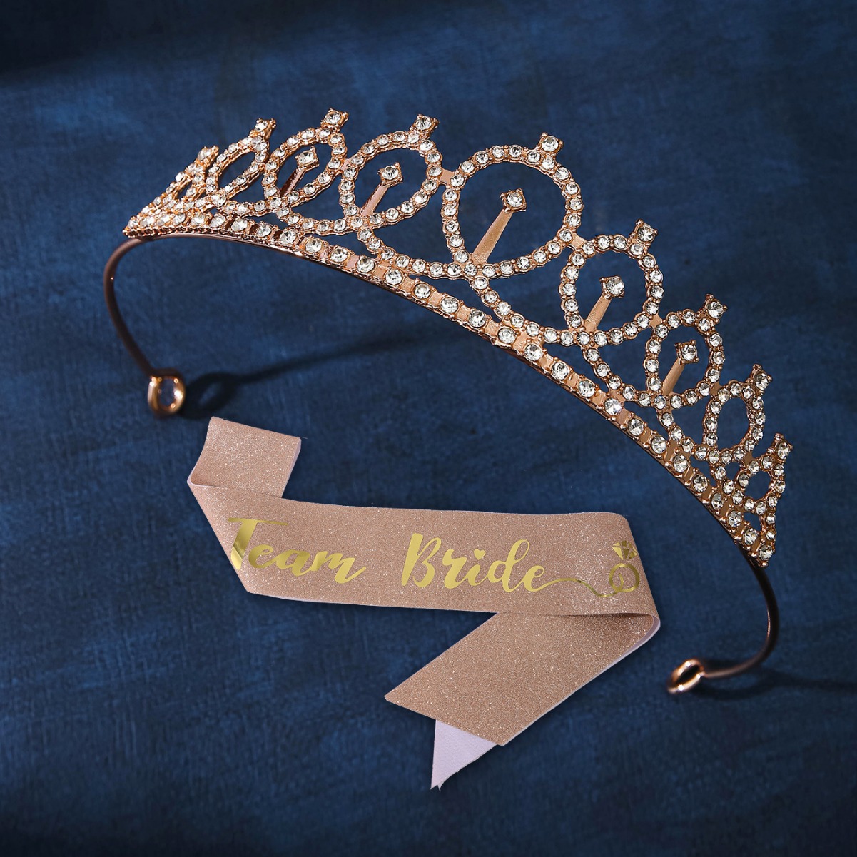 Cross-border European and American wedding bride's crown headwear, luxurious crystal hair accessory, wedding dress, studio queen's hair crown, wedding accessories Application Scenario