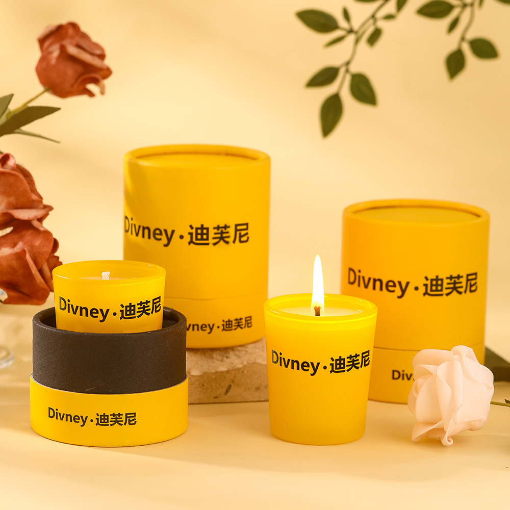Tiffany scented candles, exquisite souvenirs, long-lasting fragrance, home indoor souvenir candles wholesale, blue wind chimes