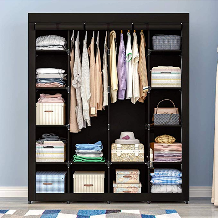 简易衣柜出租房衣橱耐用宿舍柜子卧室组装厂家直销布衣柜收纳特大