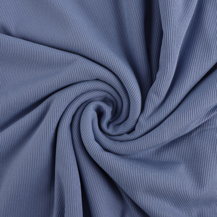 现货2*2人棉罗纹弹力布260g秋冬保暖打底衫家居服罗纹面料