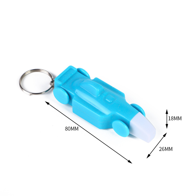 Hot-selling new light-emitting pendants, flashing keychains, creative racing cars, led lights, light-emitting toys, factory direct sales Specification image