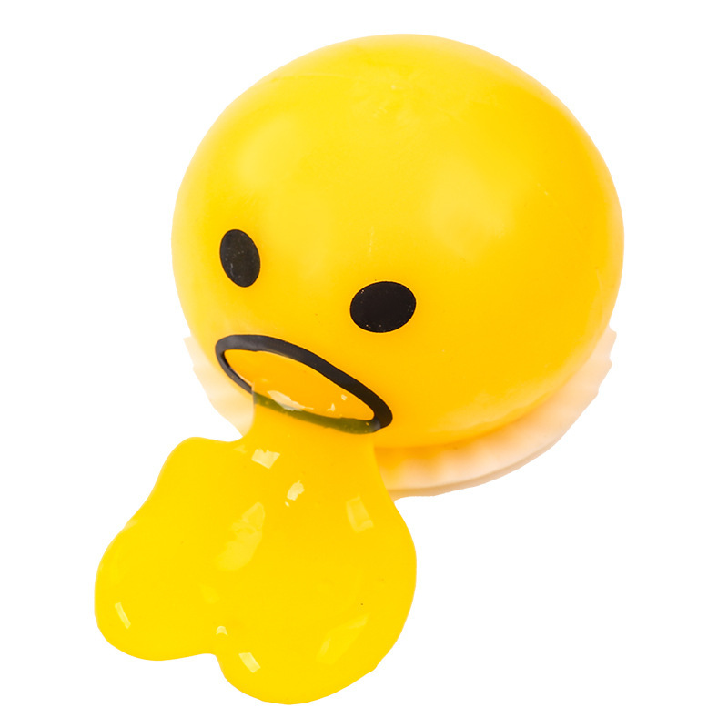 Lazy Egg, Douyin, Gudetama, the egg yolk guy who can vomit, the Egg Yolk Guy, stress-relieving Pinching fun, stress-relieving and venting children's small toys Item Picture