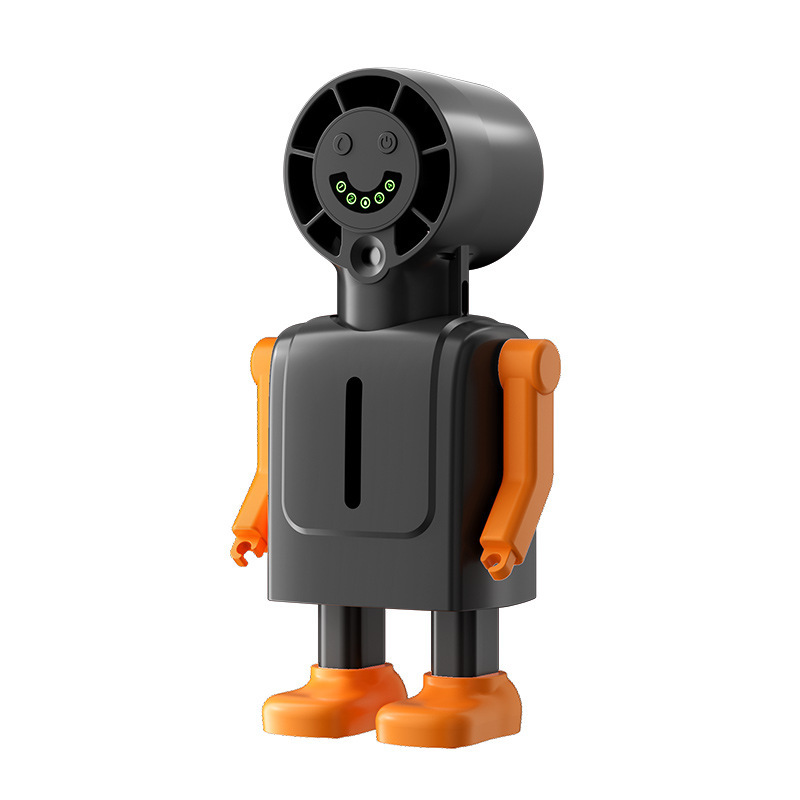 New type of spray handheld small fan, USB charging robot desktop fan, digital display water replenishing spray fan Item Picture