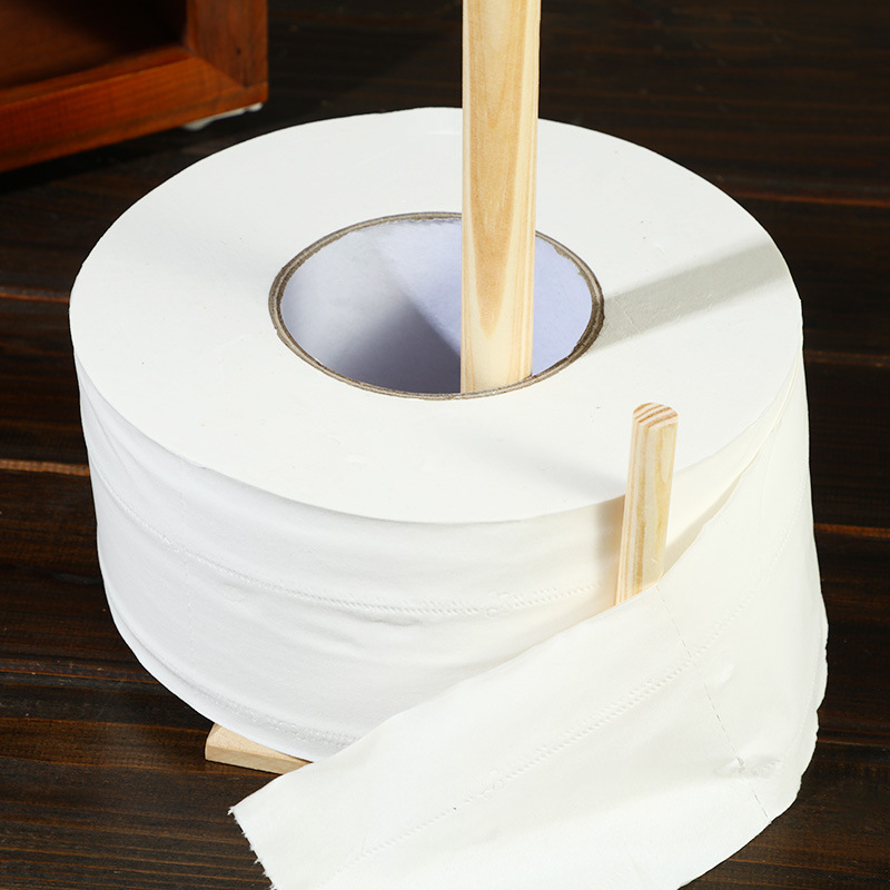 跨境直供立体松实木纸巾架家居浴室厨房洗手间卷纸架厨房纸置物架详情图2