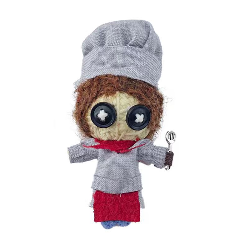 Chef's original fifth series cotton thread doll, Voodoo doll, Fudu doll, export version, all handmade Item Picture