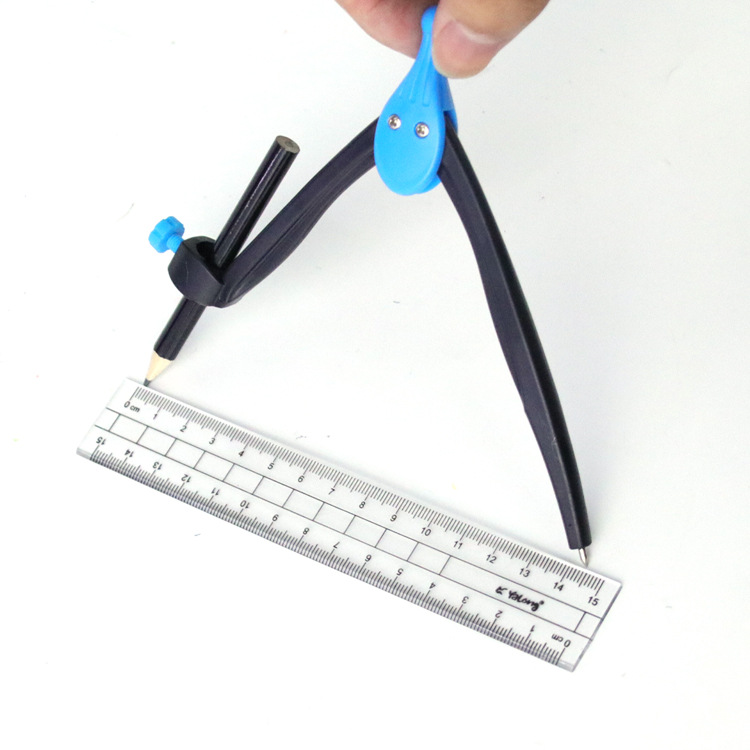 Yalong Cross-border Student Learning Supplies 8-in-1 Durable Plastic Compass Math Set with Ruler and drawing tools Application Scenario