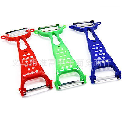 Wholesale of creative kitchen stainless steel double-head fruit peelers, planers, multi-functional fruit peels and graters Application Scenario