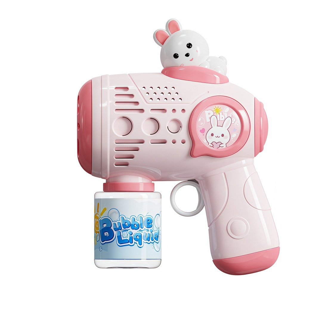 New fully automatic bubble blowing machine, hand-held children's light toy, factory direct sales, street stall wholesale, popular bubble gun Item Picture