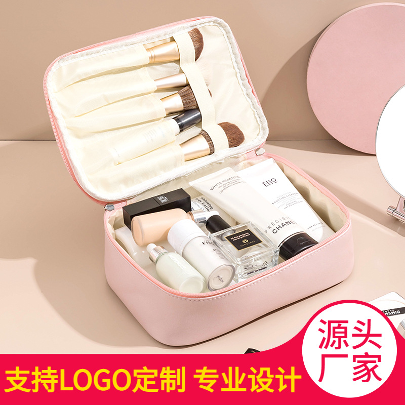 PU化妆包女便携多功能旅行防水收纳洗漱包现货批发礼品可印制LOGO