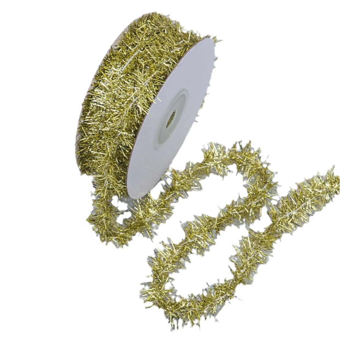Cross-border Christmas festival colorful festival decorations, gold and silver colored strips, handcrafted strings, woolen strips, Christmas threads, scallion strips Item Picture