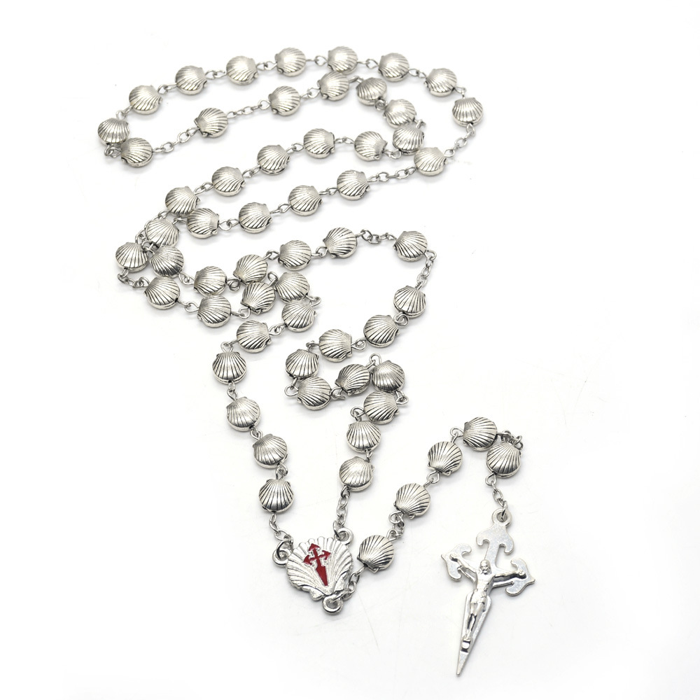 Perlas shell collar de rosario collar de rosario cruz Rosary cross-border e-commerce accesorios al por mayor Item Picture