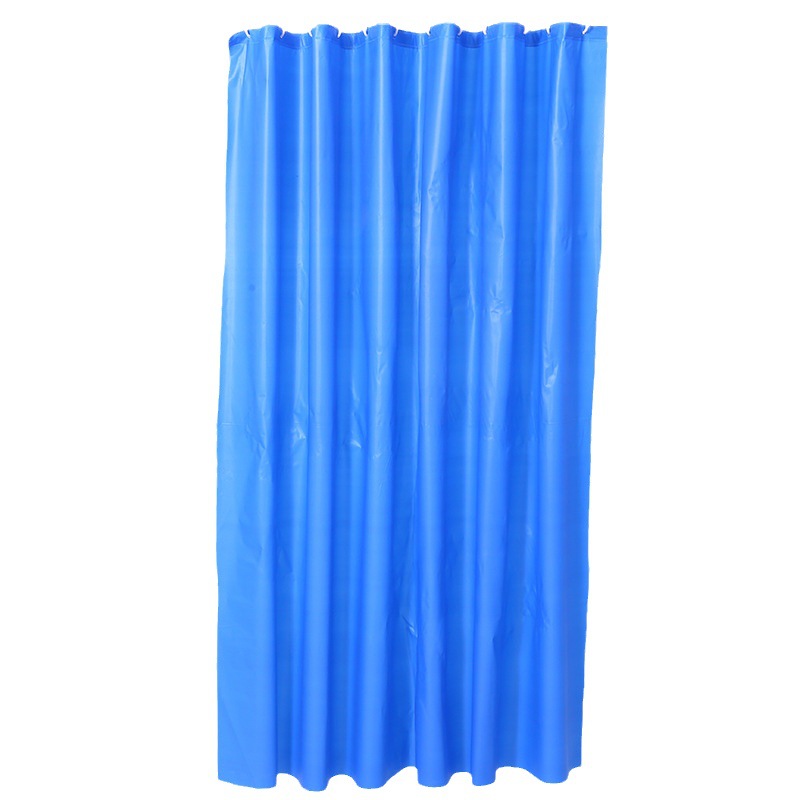 浴帘/透明浴帘/免打孔后门帘/折叠浴室隔断帘/跨境白底实物图