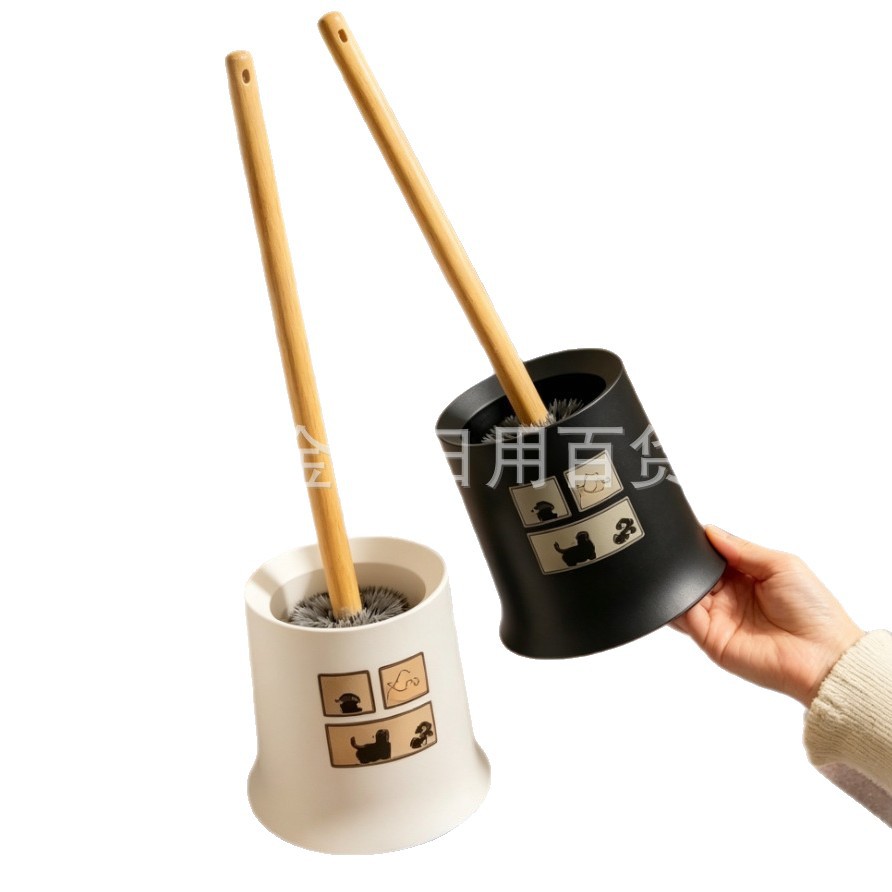 Creative high appearance level toilet brush, no blind spots in the toilet, household bathroom squat toilet, long-handled toilet cleaning brush, cleaning brush wholesale Item Picture