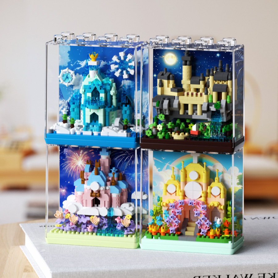 魔法城堡建筑系列益智拼装积木兼容乐高摆件礼物跨境摆摊批发代发详情图2