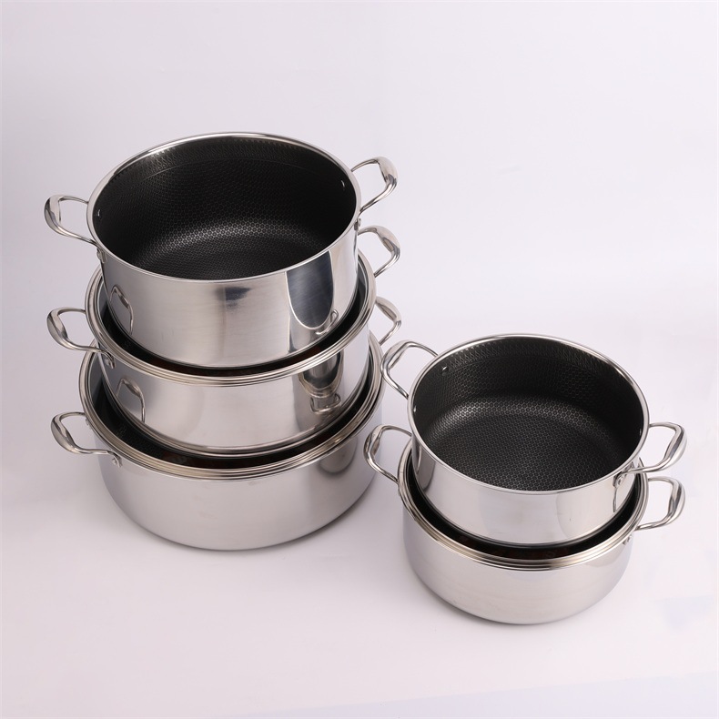 Nuevo acero inoxidable 304 olla olla de leche olla pequeña olla caliente gachas cocinadas olla de sopa olla de inducción con fondo engrosado olla de gas details Picture