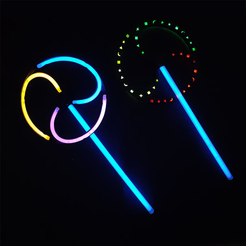 炫彩发光棒夜间演唱会荧光棒塑料光剑夜间施工荧光棒多色闪光棒义乌源头工厂批发