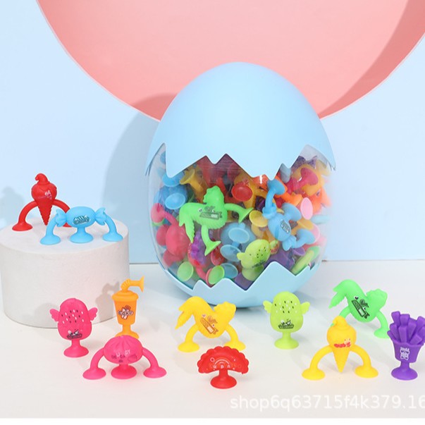 The best-selling new cartoon suction cup toy, "Sticky Fun", is a bath, car and house play toy Specification image