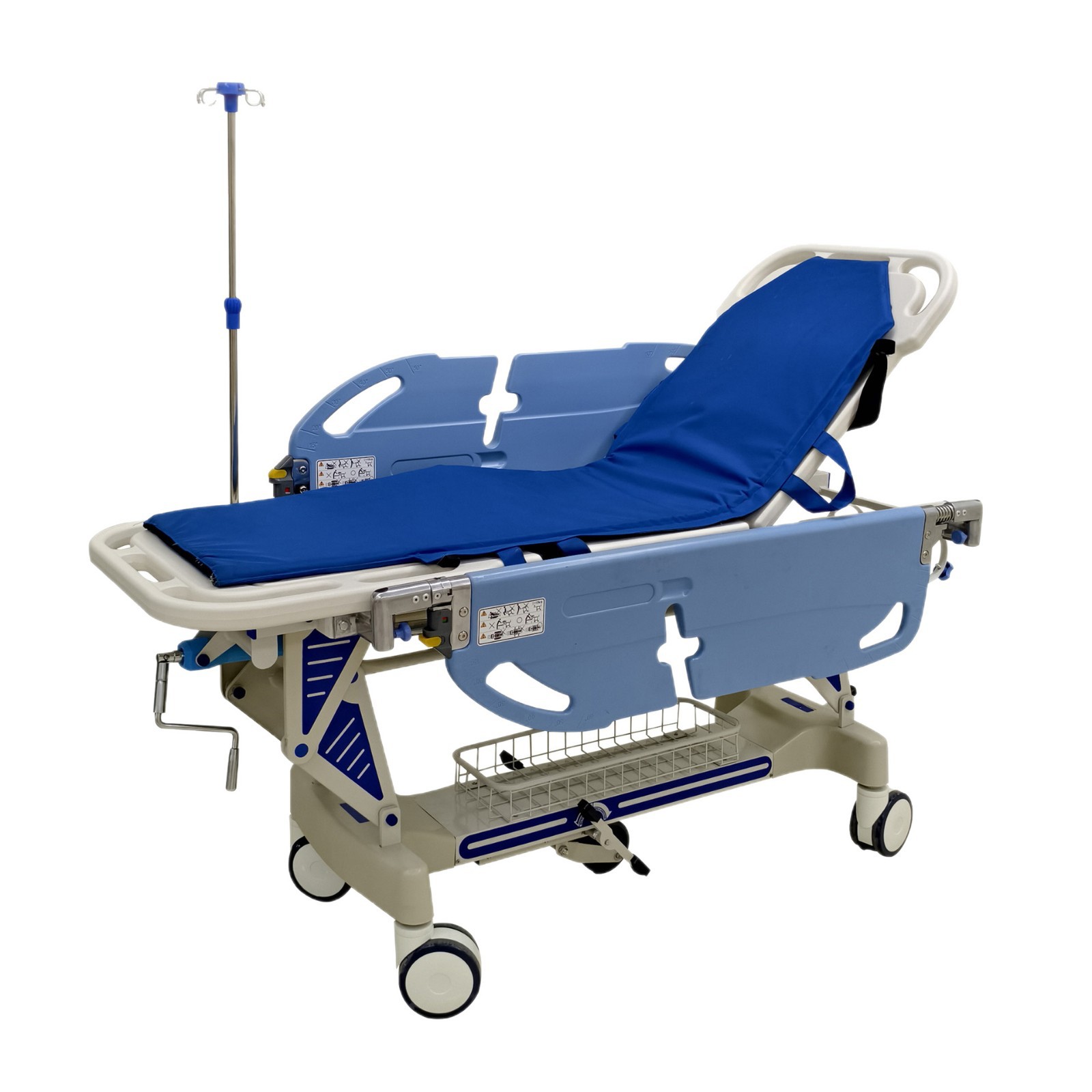 Cross-border exclusive supply of Miko ABS medical transfer vehicle, stainless steel stretcher vehicle, outpatient surgical moving bed, rescue vehicle Item Picture