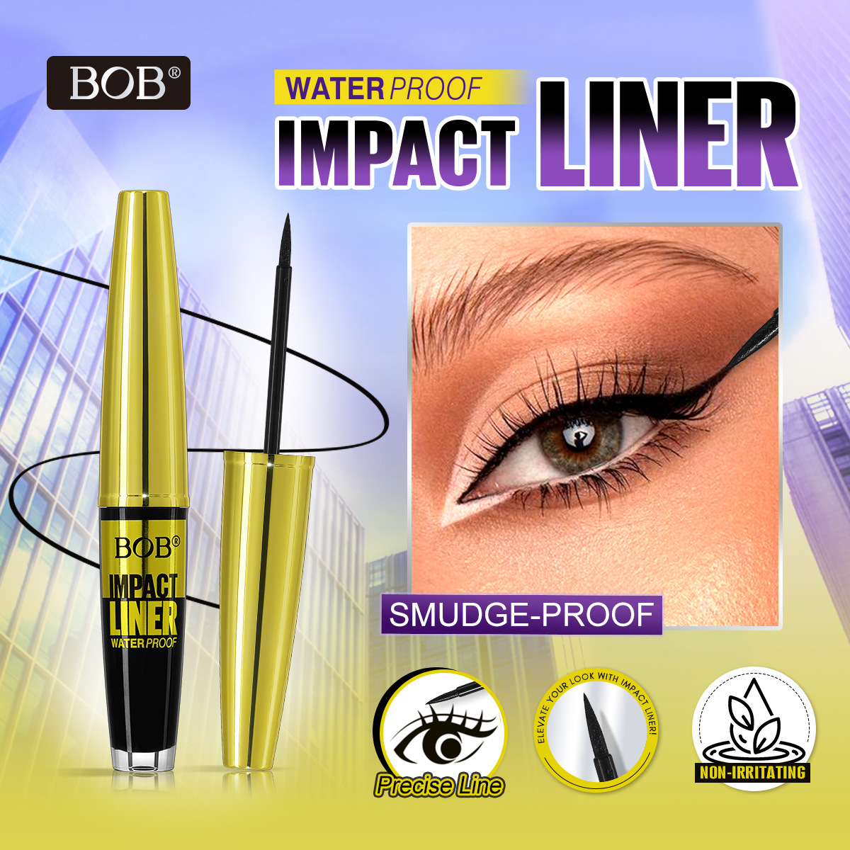 Cross-border bob eyelash Long, thick and curly mascara