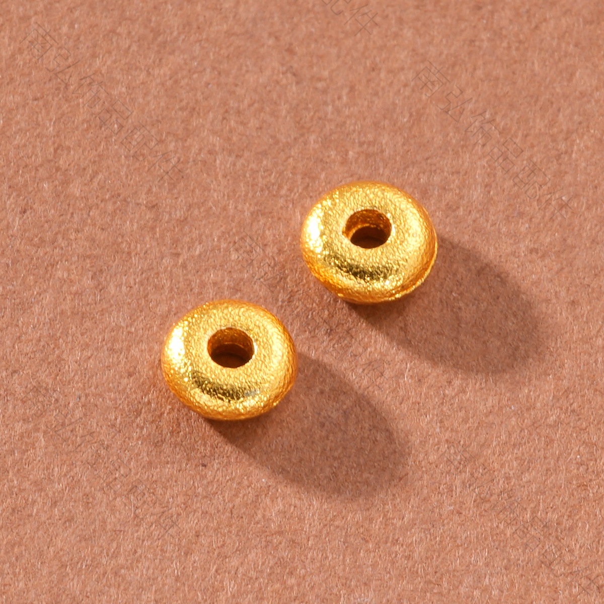 Ancient-style Vietnamese sand gold color-preserving circular wheel beads, high-end bracelet, necklace, DIY jewelry accessories details Picture
